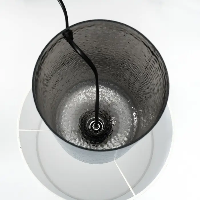 Настольная лампа с абажуром RISALUX &laquo;Слинг&raquo;, Е27, 40 Вт, хром, 30&times;30&times;58 см