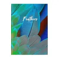 Колледж-тетрадь Calligrata TOP &laquo;Перья&raquo; А4, 160 листов, в клетку, в твёрдой обложке 7БЦ, матовая ламинация, выборочный лак