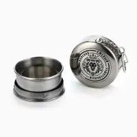 Фляжка со складной стопкой в чехле &laquo;Лев&raquo;, 240 мл, 75 мл