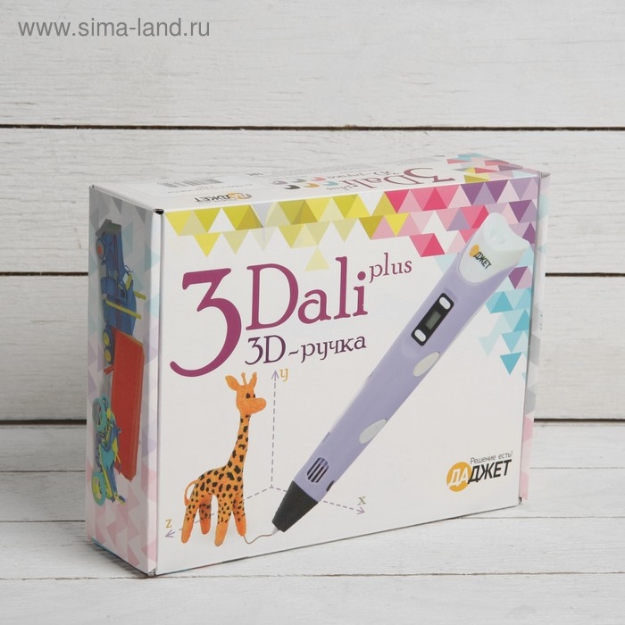 3D ручка 3Dali Plus (KIT FB0021P), ABS и PLA, фиолетовая ( + трафарет и пластик) 3D ручка 3Dali Plus (KIT FB0021P), ABS и PLA, фиолетовая ( + трафарет и пластик)