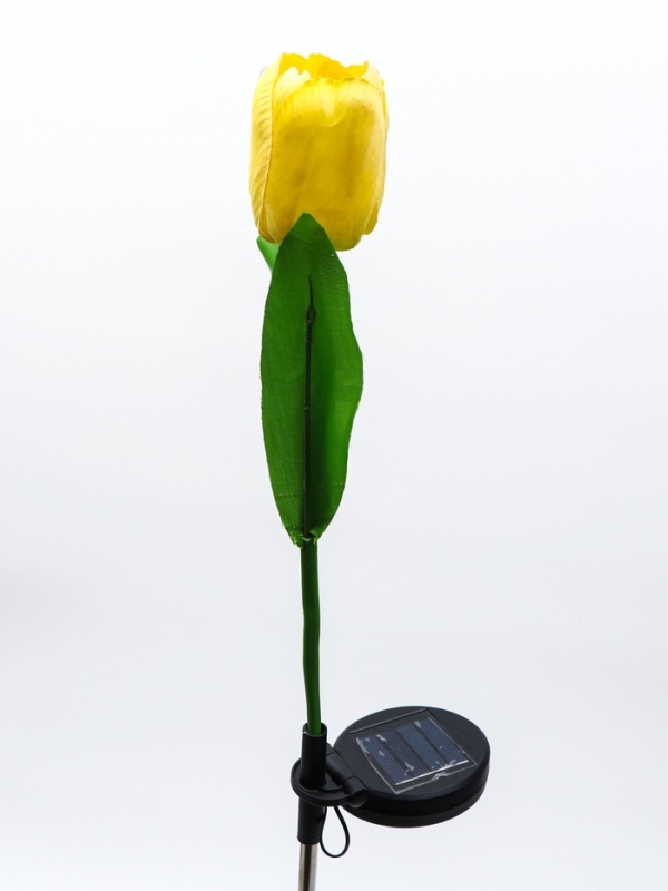 Штекер с подсветкой  Штекер с подсветкой "Тюльпан" желтый, 8х70см