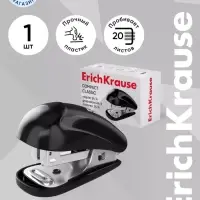 Степлер mini №24/6 20 л ErichKrause Compact Classic, чёрный