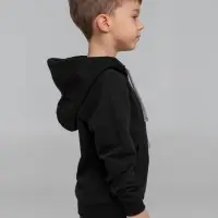 Толстовка с капюшоном детская Kirenga Kids, черная, 12 лет