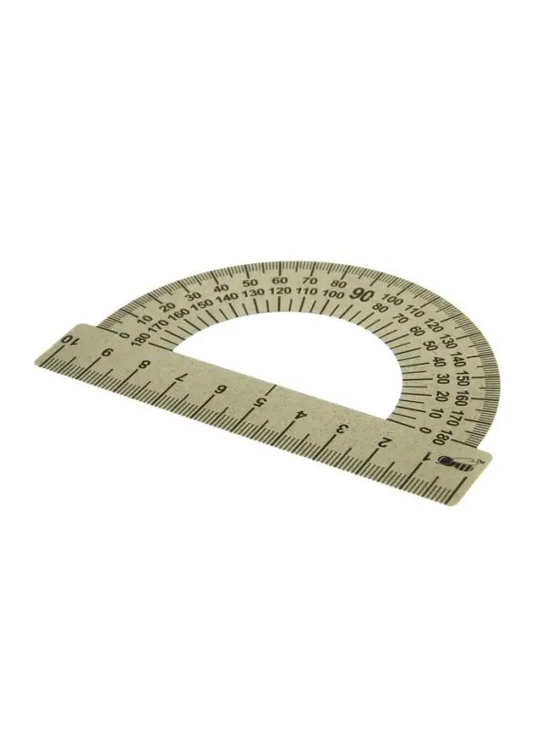 Транспортир металлический Calligrata, 10 см, 180&deg;