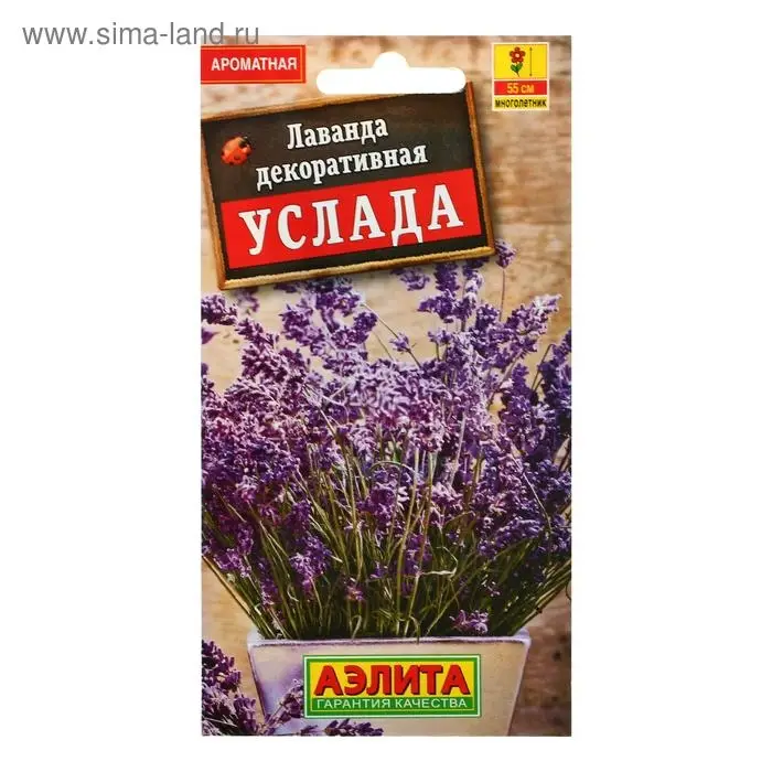 Семена Лаванда "Услада" декоративная, 0,1 г