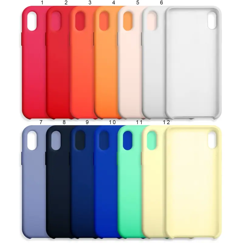 Чехол iPh XS Silicone Case под ORG (с лого) Чехол iPh XS Silicone Case под ORG (с лого)