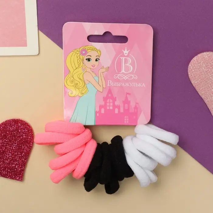 Резинка для волос  Резинка для волос "Спорт" (набор 18 шт) классик экстра, 2,5 см