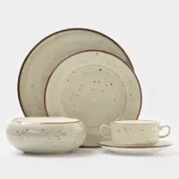 Салатник Magistro Mediterana, 850 мл, d=16 см, фарфор, бежевый