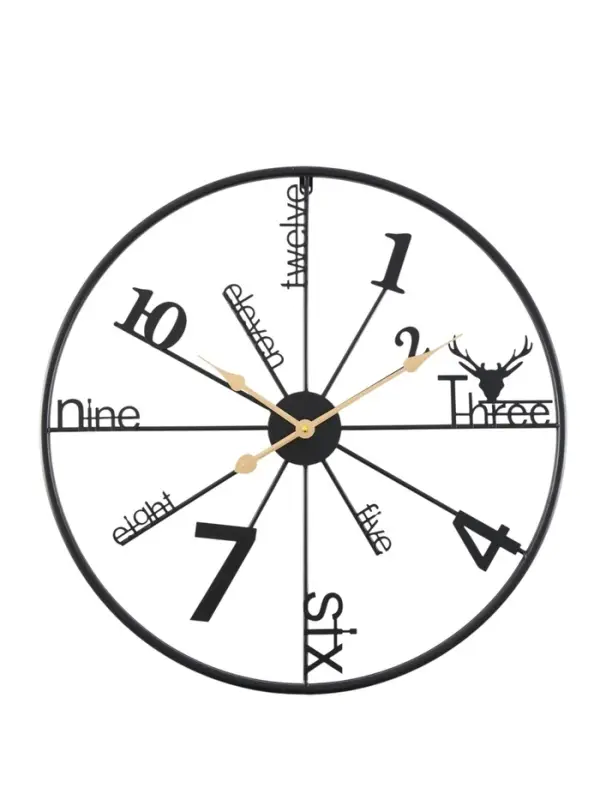 Часы настенные интерьерные &laquo;Рединг&raquo;, серия: Лофт, металл, бесшумные, плавный ход, d=59 см, от батарейки 1&times;АА