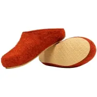 Домашние валенки Step, красно-коричневые (терракот), размер 35