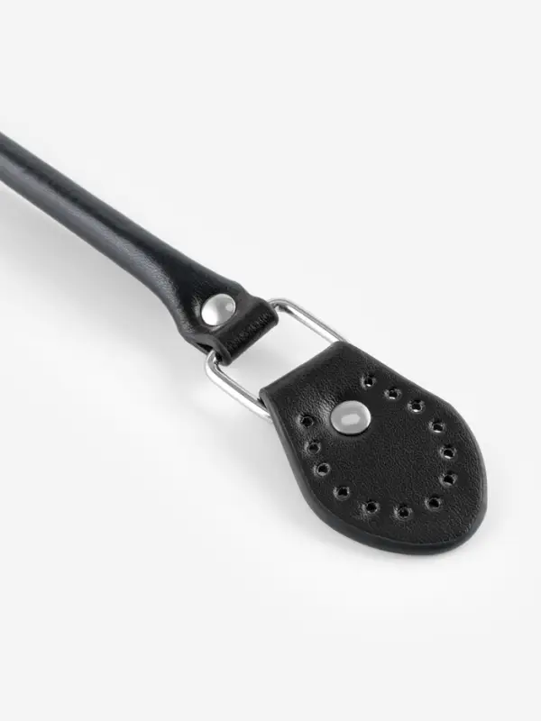 Ручка для сумки, 60&times;1 см, с пришивными петлями 3.5 см, цвет чёрный, серебряный