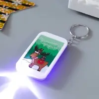 Фонарик брелок для ключей на кольце &laquo;Олешка с совами: Приятных сюрпризов&raquo;, 6.5&times;3.5&times;1 см