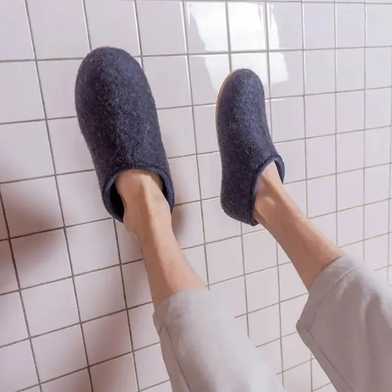 Домашние валенки Cant, темно-синие (клякса), размер 35 Домашние валенки Cant, темно-синие (клякса), размер 35