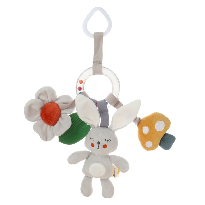 Подвеска - погремушка «Зайка Бонни», прорез, пищалка, шуршалка, на кроватку, коляску, Крошка Я Подвеска - погремушка «Зайка Бонни», прорез, пищалка, шуршалка, на кроватку, коляску, Крошка Я