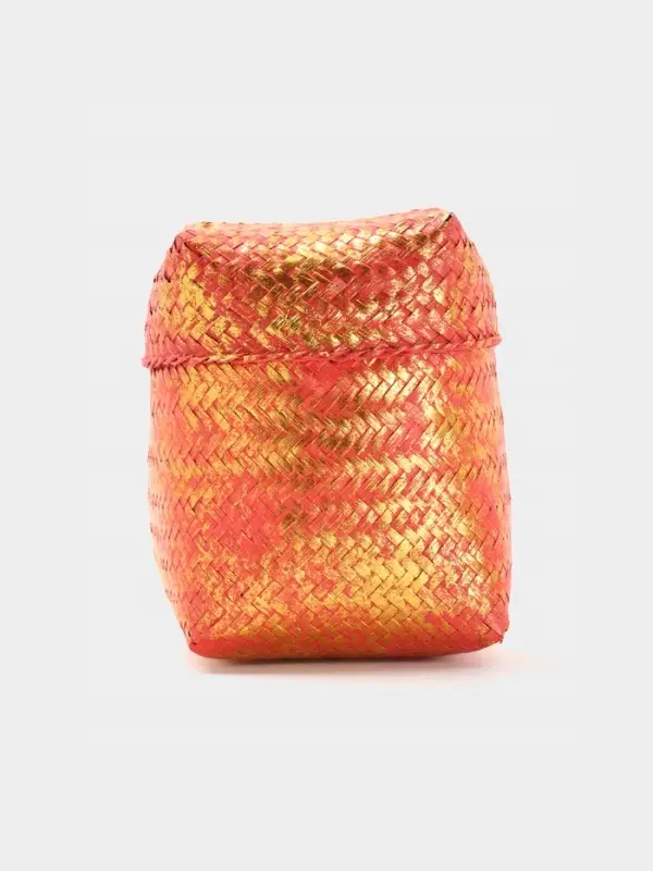 Корзинка плетёная &laquo;Голден&raquo;, 16&times;16&times;23 см, розовая