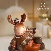 Фигурка &laquo;Лосик в колпаке&raquo;, 7.2&times;6.5&times;10 см