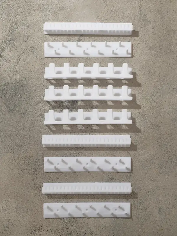 Органайзер для украшений QF &laquo;Настенный&raquo;, 15&times;8&times;3 см, набор 9 шт., белый