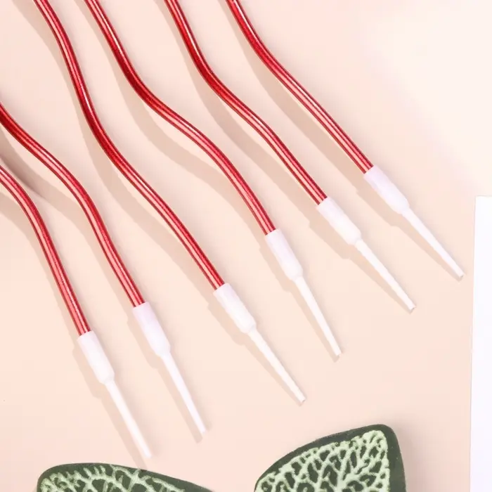 Свечи для торта витые «Серпантин» 6 шт., коктейльные, рубиновые Свечи для торта витые «Серпантин» 6 шт., коктейльные, рубиновые