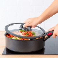 Стеклянная крышка Ingenio, 18 см, со складными ручками