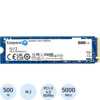 SSD накопитель  Kingston 500GB, M.2 2280, PCIe4.0x4, 3D TLC (SNV3S/500G)