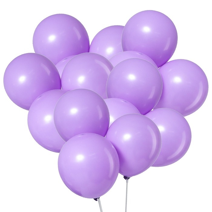 Шары воздушные латексные 12 Шары воздушные латексные 12" «Макарун», набор 12 шт., цвет сиреневый
