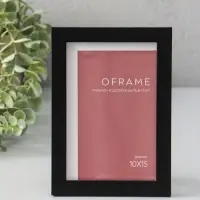 Фоторамка для фото 10х15 см "Oframe", пластик, чёрный, (пластик экран)