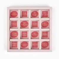 Коробка-адвент под 16 конфет, &laquo;Цветочная почта&raquo;, 19&times;19&times;2.5 см, кондитерская упаковка