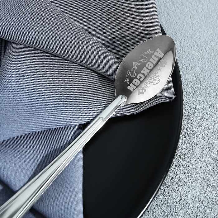 Ложка чайная с гравировкой с 23 Февраля «Алексей», 3 х 14 см. Ложка чайная с гравировкой с 23 Февраля «Алексей», 3 х 14 см.