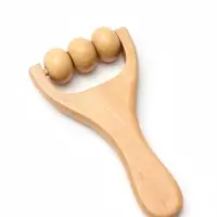 Массажёр &laquo;Барабан&raquo;, деревянный, 15&times;8&times;3 см, 3 шарика
