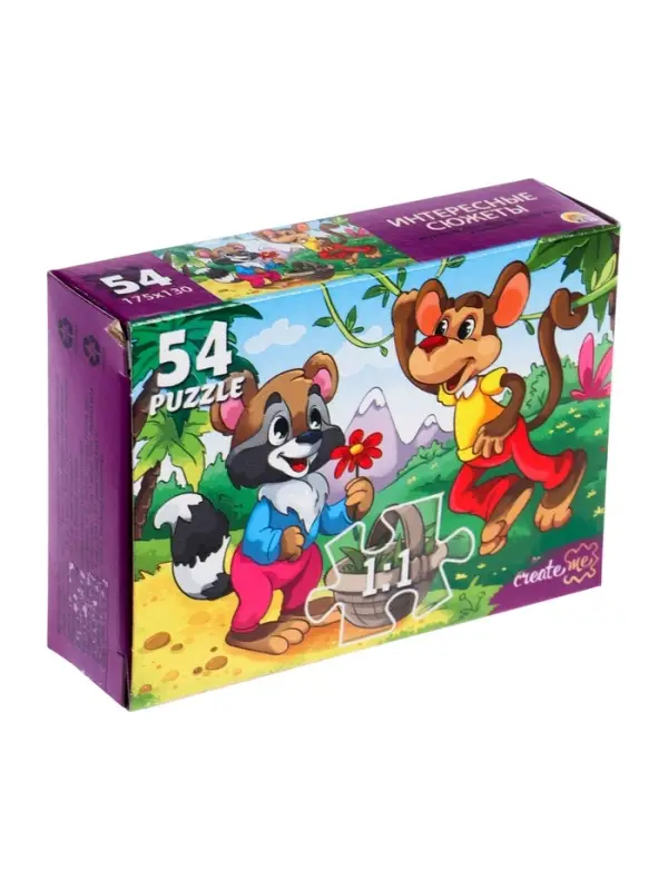 Пазл «Интересные сюжеты», 54 детали, МИКС