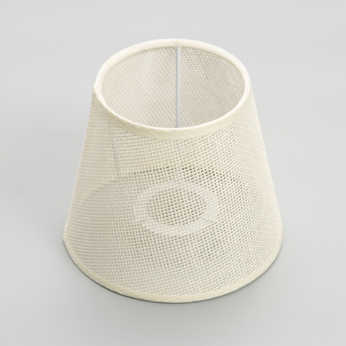 Абажур для люстры Абажур для люстры "Саржа" E27 белый 15х15х13 см