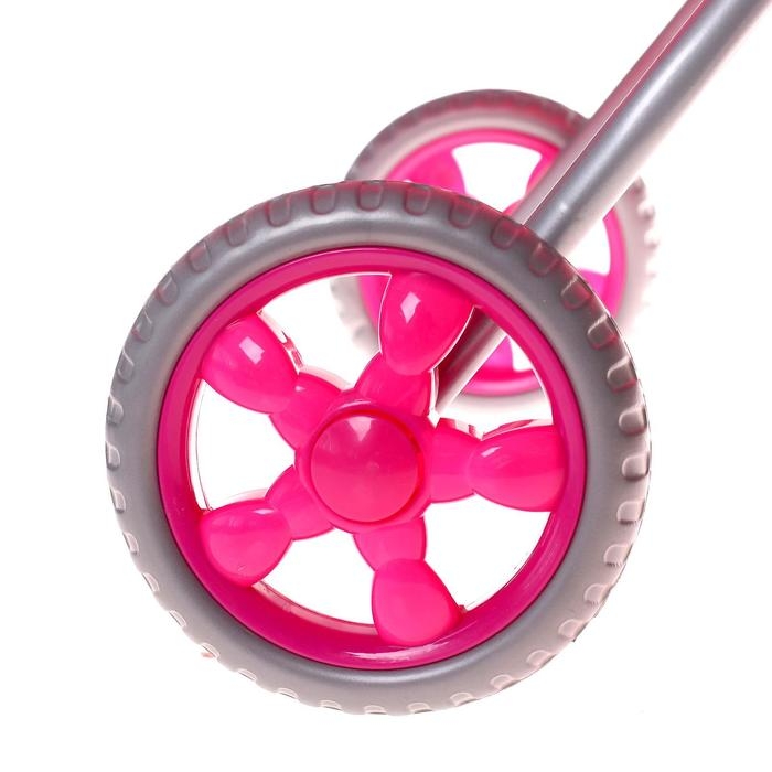 Коляска для кукол зимняя, с сумкой, ручка регулируется, металлический каркас, МИКС Коляска для кукол зимняя, с сумкой, ручка регулируется, металлический каркас, МИКС