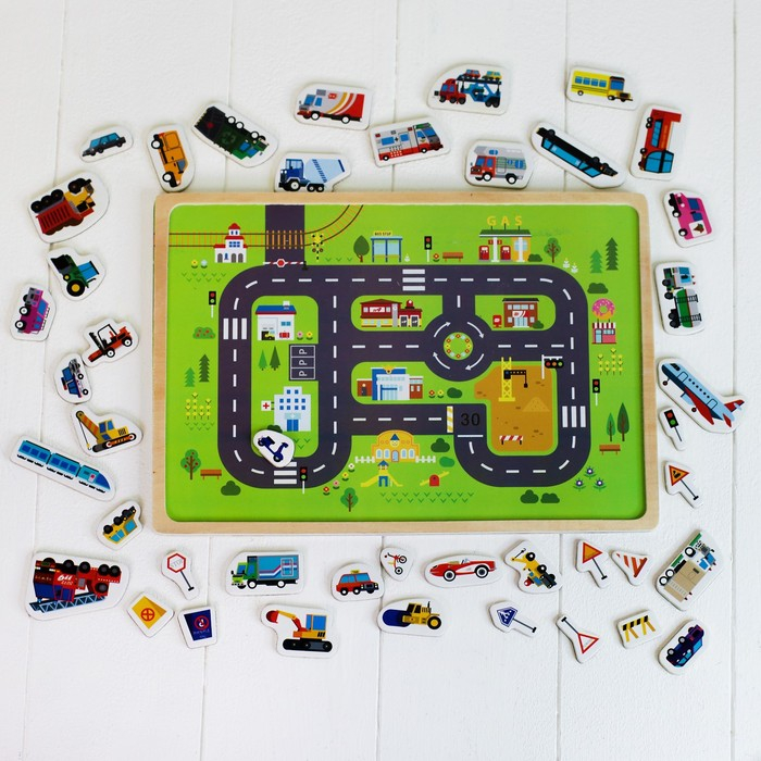 Конструктор магнитный «Городское движение», игровое поле: 29 × 21 см Конструктор магнитный «Городское движение», игровое поле: 29 × 21 см