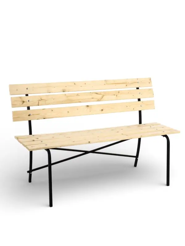 Скамейка деревянная, 140&times;61.5&times;89 см, для дачи и сада