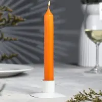 Ароматическая свеча столовая «Апельсин», 17×2 см, 40 г