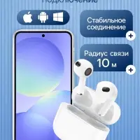 Наушники беспроводные Hoco EW43, TWS, вкладыши, Bluetooth 5.3, 40/300 мАч, белые