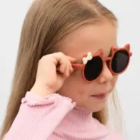 Очки солнцезащитные детские, uv 400, линза 4.8&times;4 см, цвет МИКС