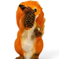 Садовая фигура из полистоуна &laquo;Белка с шишкой&raquo;, 28&times;12&times;27 см