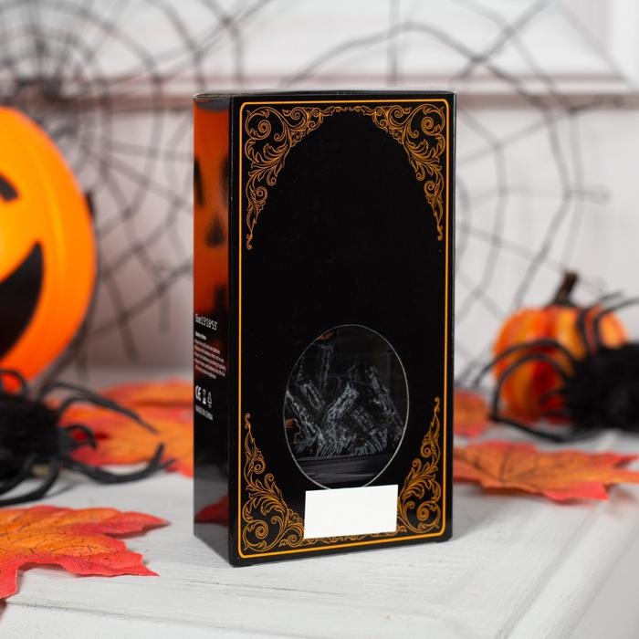 Светодиодная фигура «Камин с тыквой» 6 × 13 × 4 см, пластик, батарейки AG13х3 (в комплекте), свечение тёплое белое Светодиодная фигура «Камин с тыквой» 6 × 13 × 4 см, пластик, батарейки AG13х3 (в комплекте), свечение тёплое белое