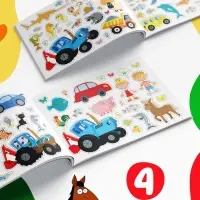 Наклейки в альбоме &laquo;Путешествие Синего трактора&raquo;, 100 шт., А5, 12 стр., Синий трактор