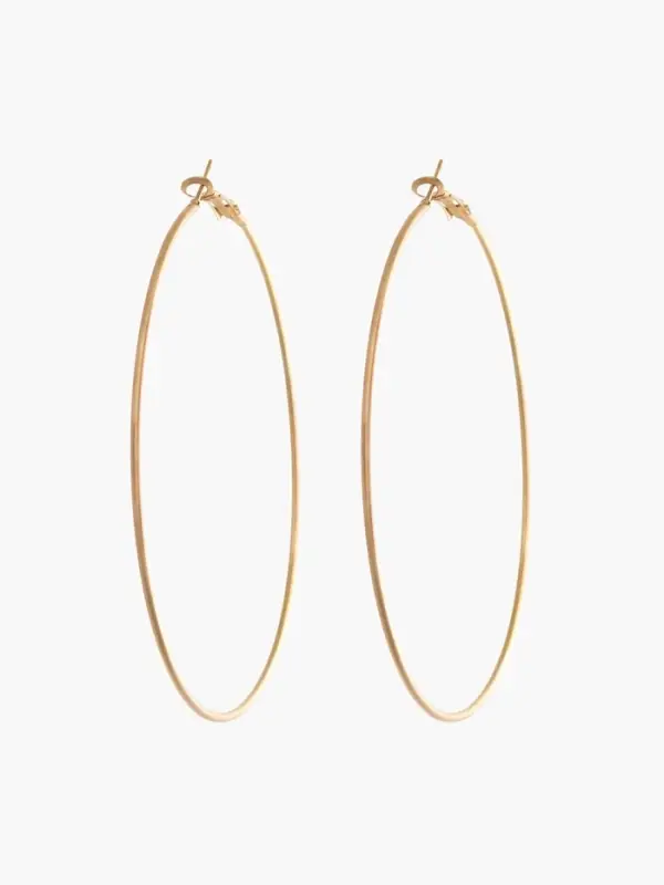 Серьги кольца QF &laquo;Классика&raquo;, d=8 см, цвет золото