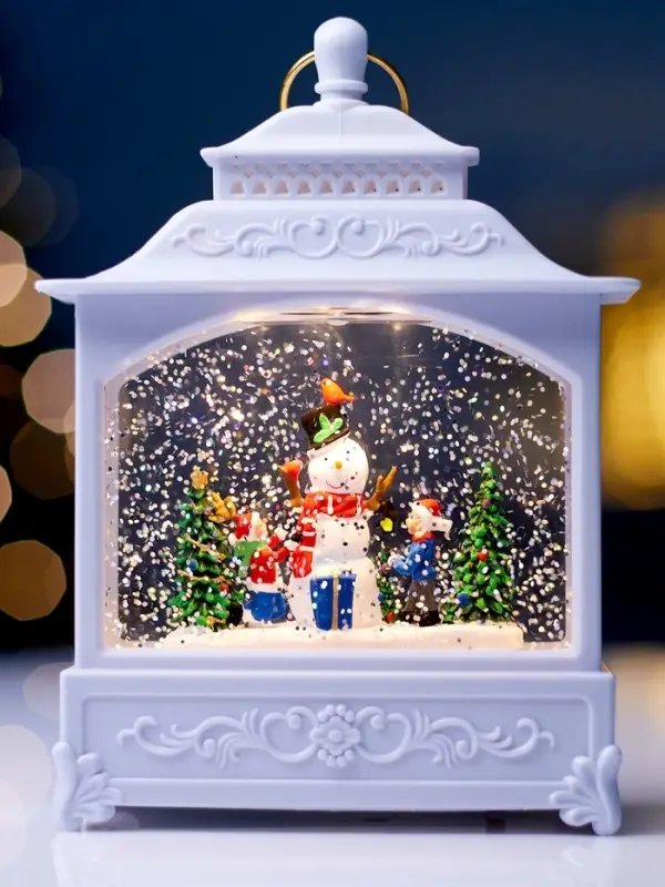 Светодиодная фигура &laquo;Снеговик&raquo; 5.5&times;14&times;19.5 см, от батареек 3хААА, музыка, USB, свечение тёплое белое