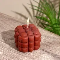 Свеча фигурная формовая &laquo;Шоколад&raquo;, 6&times;6&times;6 см, соевый воск, МИКС