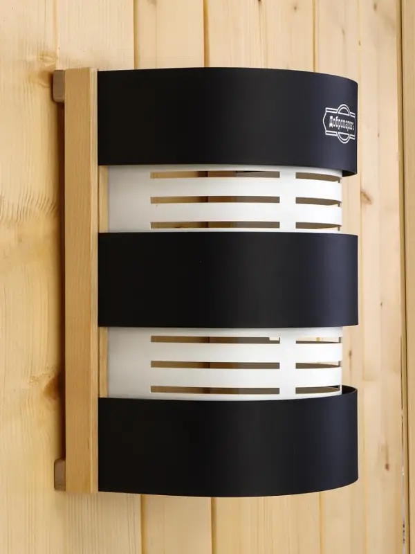 Абажур для бани и сауны &laquo;Лофт&raquo;, настенный, деревянный, металлический, &laquo;Добропаровъ&raquo;