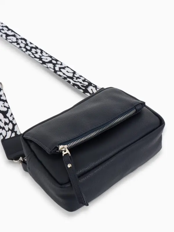 Сумка женская кросс-боди TEXTURA на молнии, 21&times;7&times;13 см, синяя