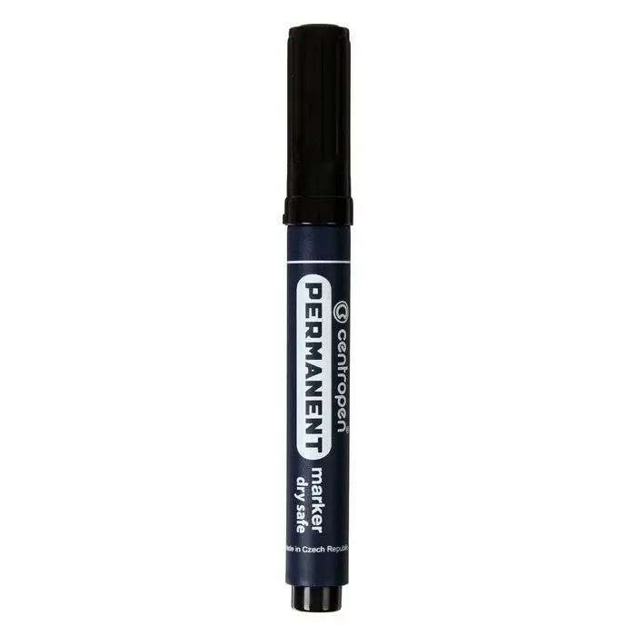Маркер перманентный Centropen 8510, чёрный, узел 5.0 мм, линия 2.5 мм