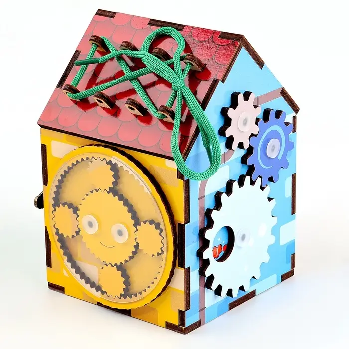 Бизиборд деревянный для детей, МИКС