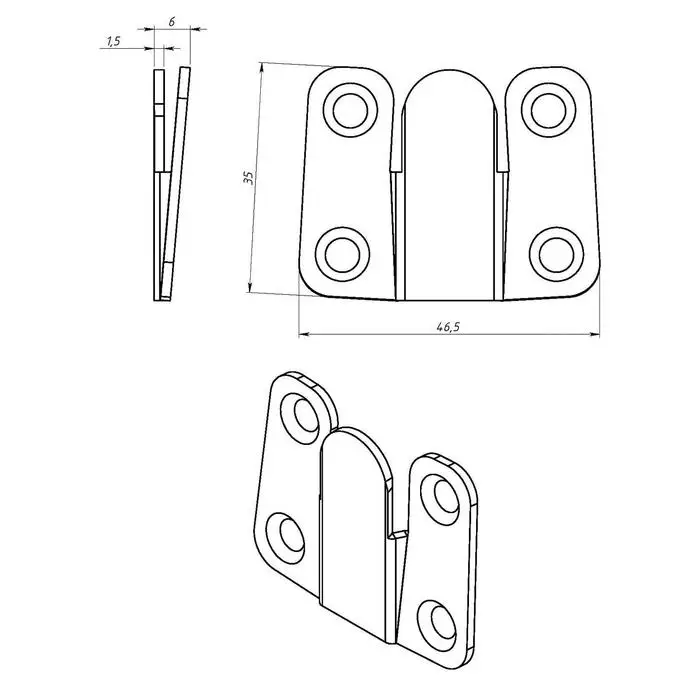 Захват мебельный, оцинкованный Захват мебельный, оцинкованный