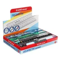 Линейка 15 см дизайн ErichKrause, микс из 5 дизайнов, в коробке-дисплее (universal)