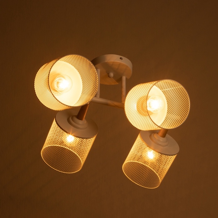 Люстра Люстра "Ринас" 4хЕ27 40Вт белый 48х42х32 см